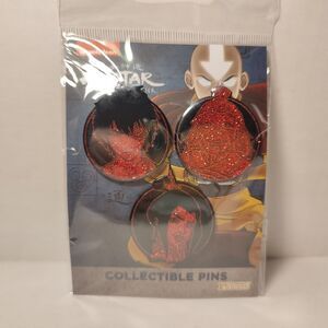 Avatar The Last Airbender Firebenders Enamel Pins Set Zuko Iroh & Azula Badges